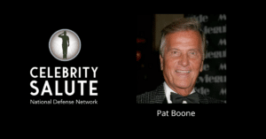 image of Pat Boone for Celebrity Salute Podcast