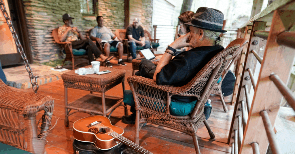 image of Songwriters_with_a_group_of_soldiers